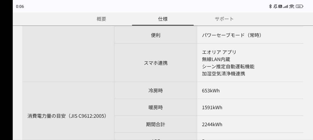 エアコン パナソニック エオリア cs-J565D2 2021年製