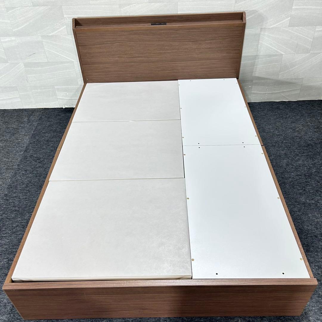 ニトリ ベッドフレーム ヴァイン2 深型 ダブルサイズ 収納 d5258