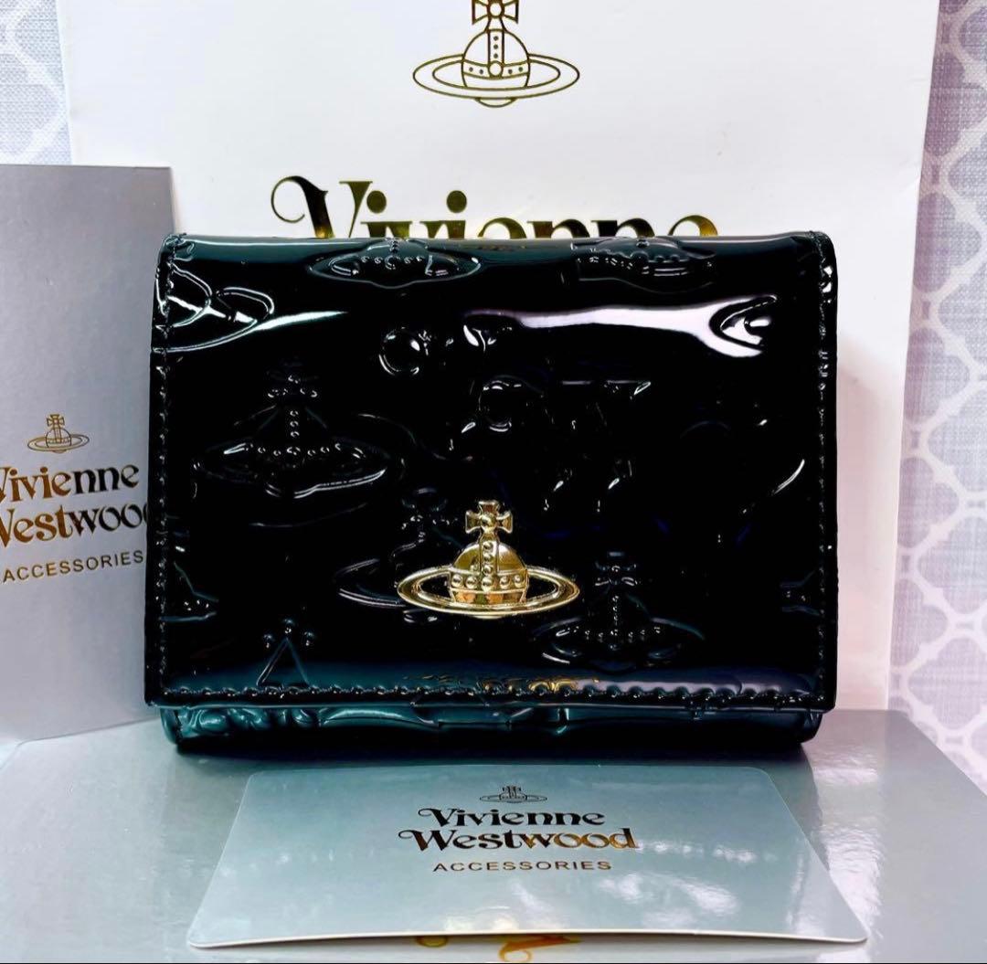 【大人気♡ショッパー付】新品 Vivienne Westwoodエナメル黒