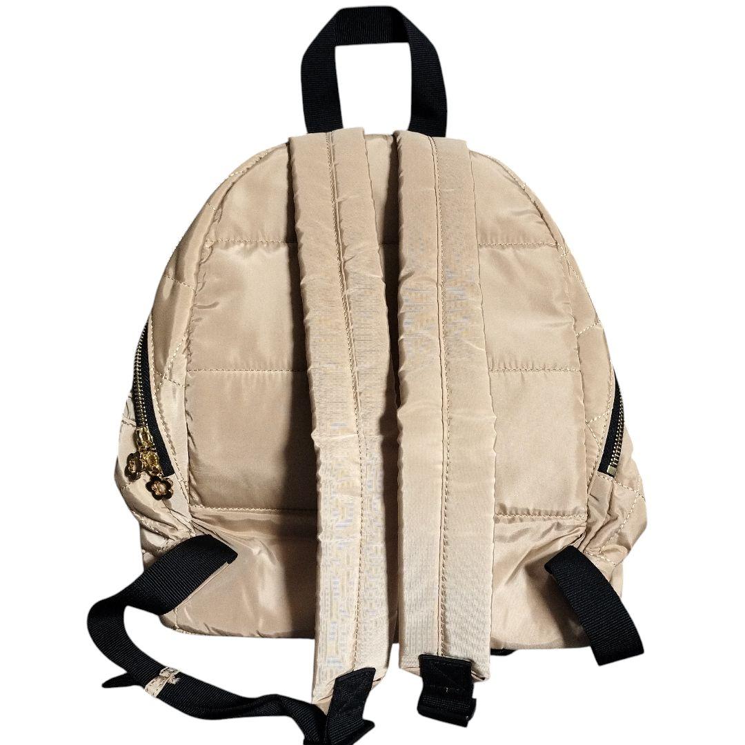 マリークワント キルティングベージュリュック