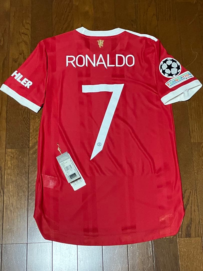 ロナウド　マンU オーセンティックユニ　CL仕様　Sサイズ