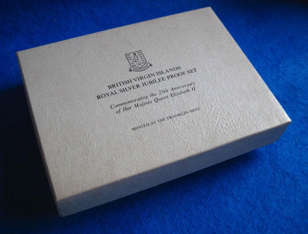 １９７７年　ヴァージン諸島　エリザベス２世女王在位２５年記念　銀貨プルーフセット