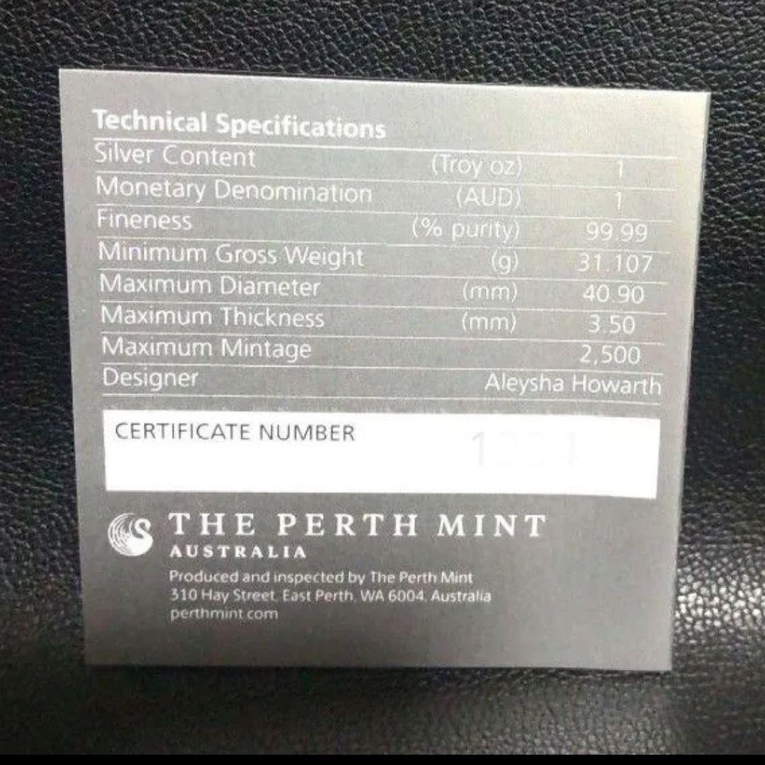 【最高鑑定】2024年 白鳥 1オンス銀貨 NGC PF70 純銀