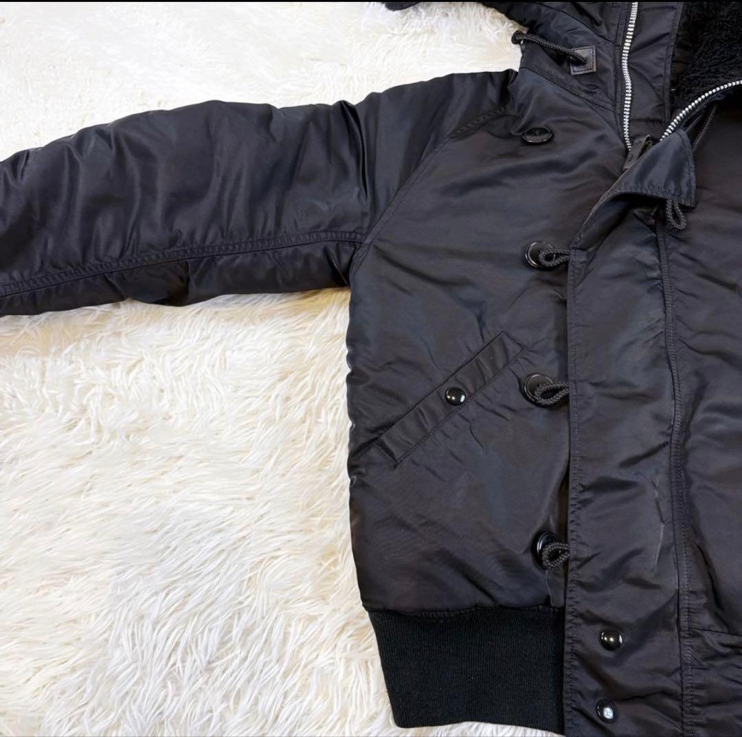 Alpha N-2B フライトジャケット　 y2k 短丈　Lサイズ ブラック