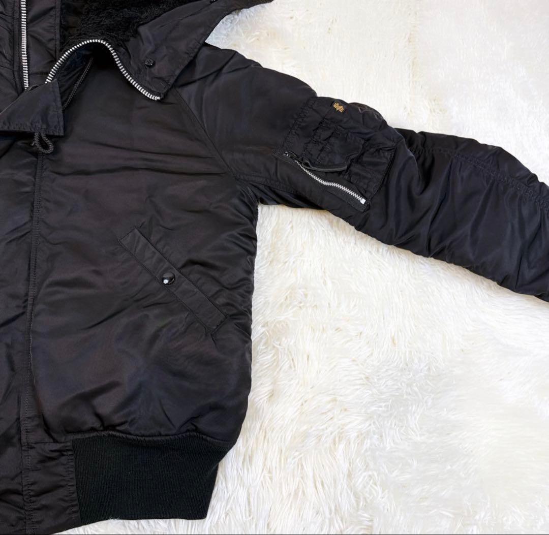 Alpha N-2B フライトジャケット　 y2k 短丈　Lサイズ ブラック