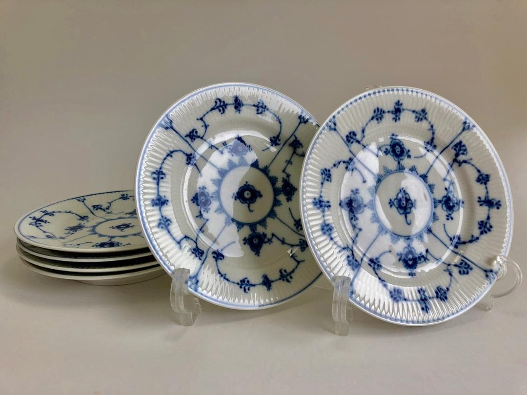 1級 ロイヤルコペンハーゲン プレイン プレート 15.5cm 6枚 ケーキ 5