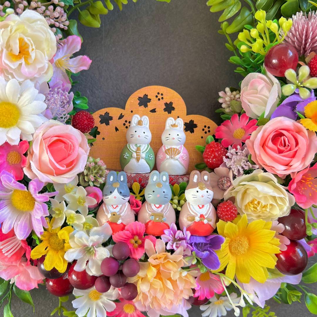 専用 2点おまとめ フラワーリース ハンドメイド