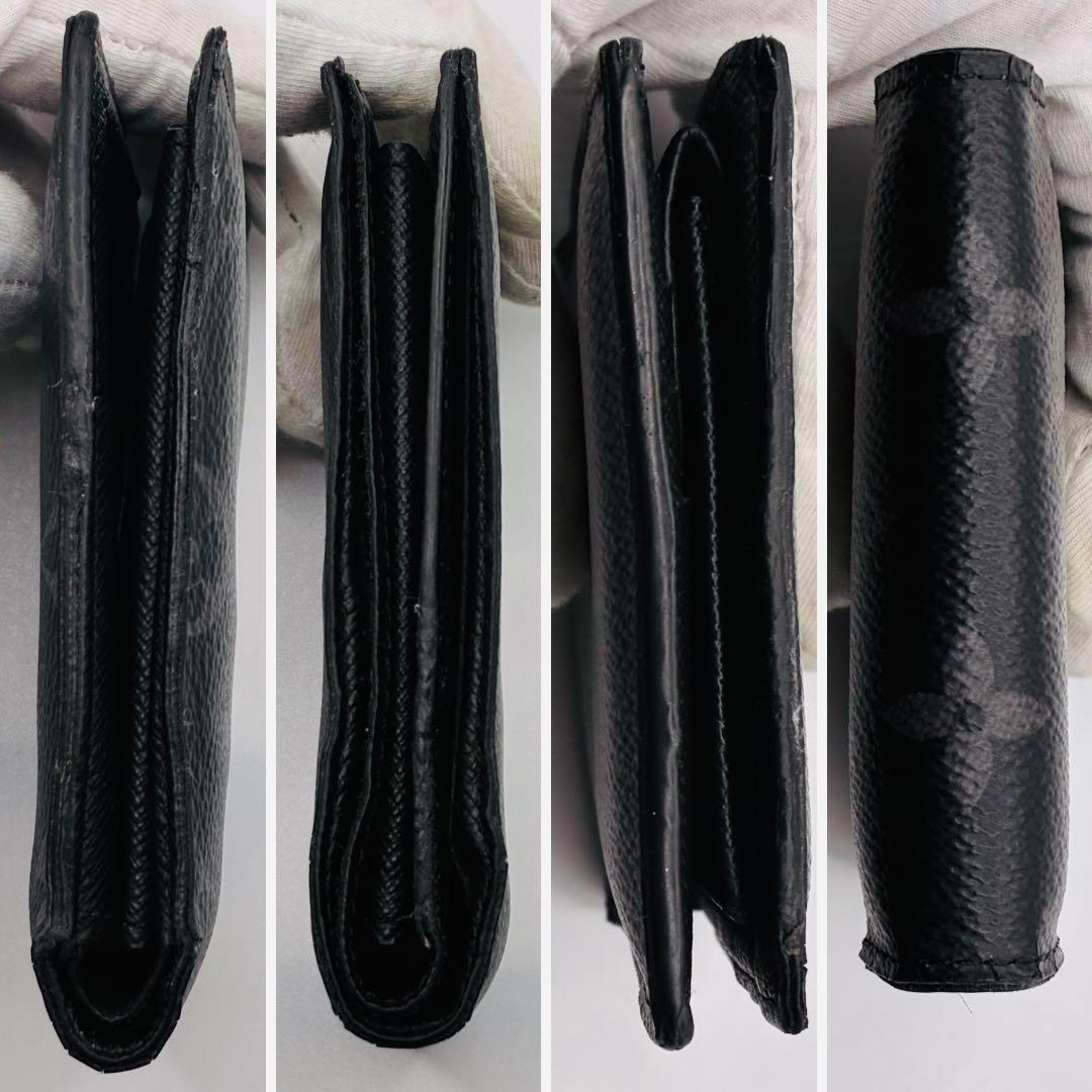 【NM】ルイヴィトン　ポルトフォイユ　マルコ　エクリプス　メンズ　財布