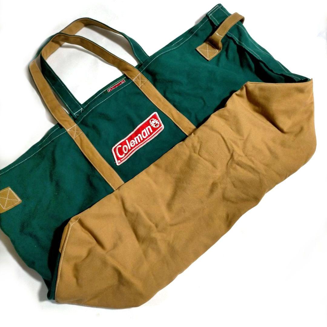 激レア 美品 ヴィンテージ コールマン 大容量 キャンバス 帆布 トートバッグ