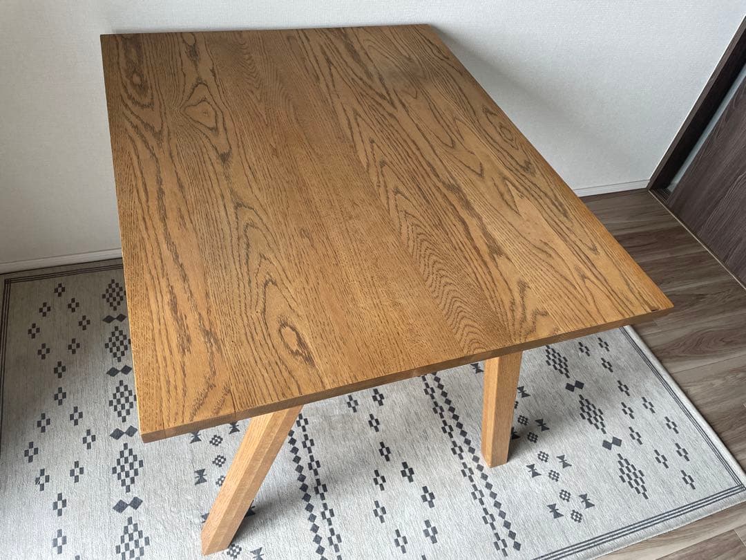 UNICO ELEMT(エレムト)　ダイニングテーブル W1000 ブラウン