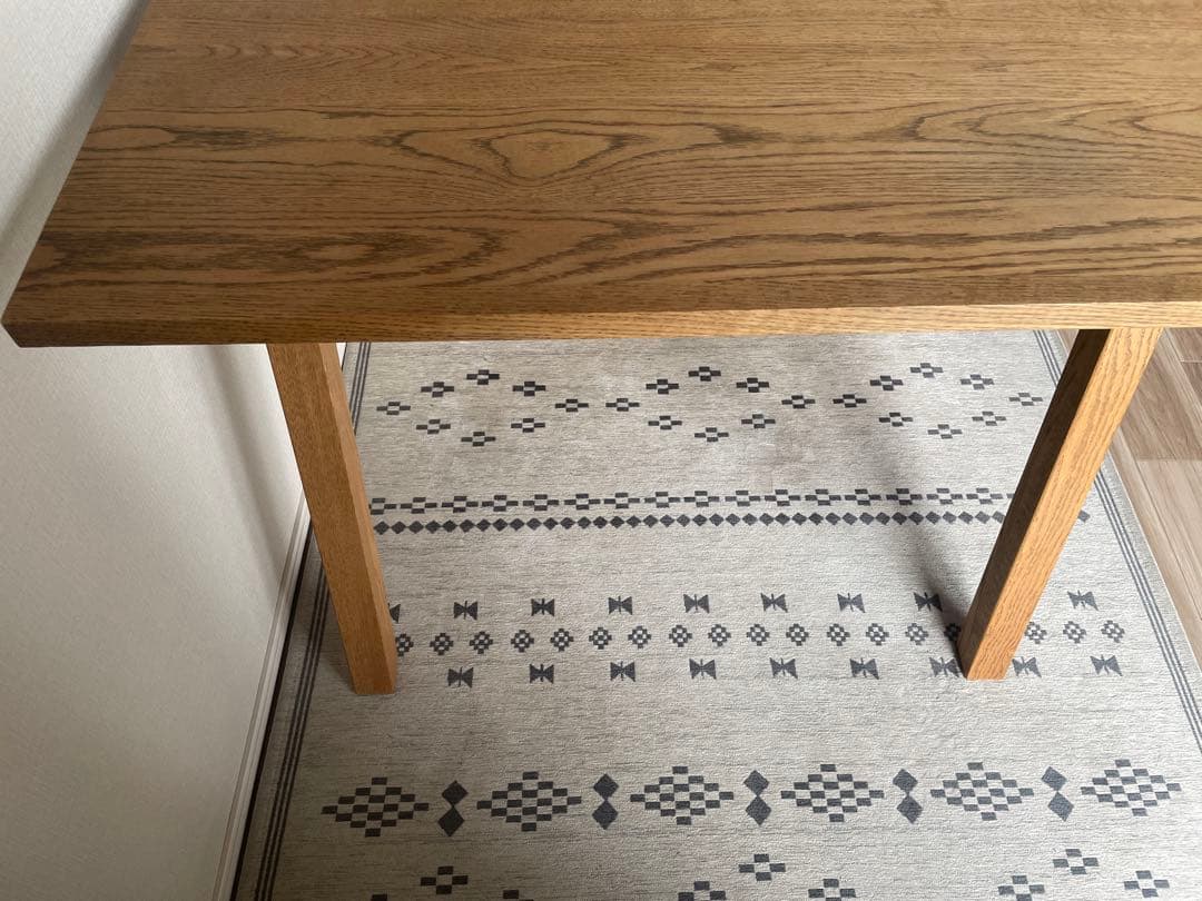 UNICO ELEMT(エレムト)　ダイニングテーブル W1000 ブラウン