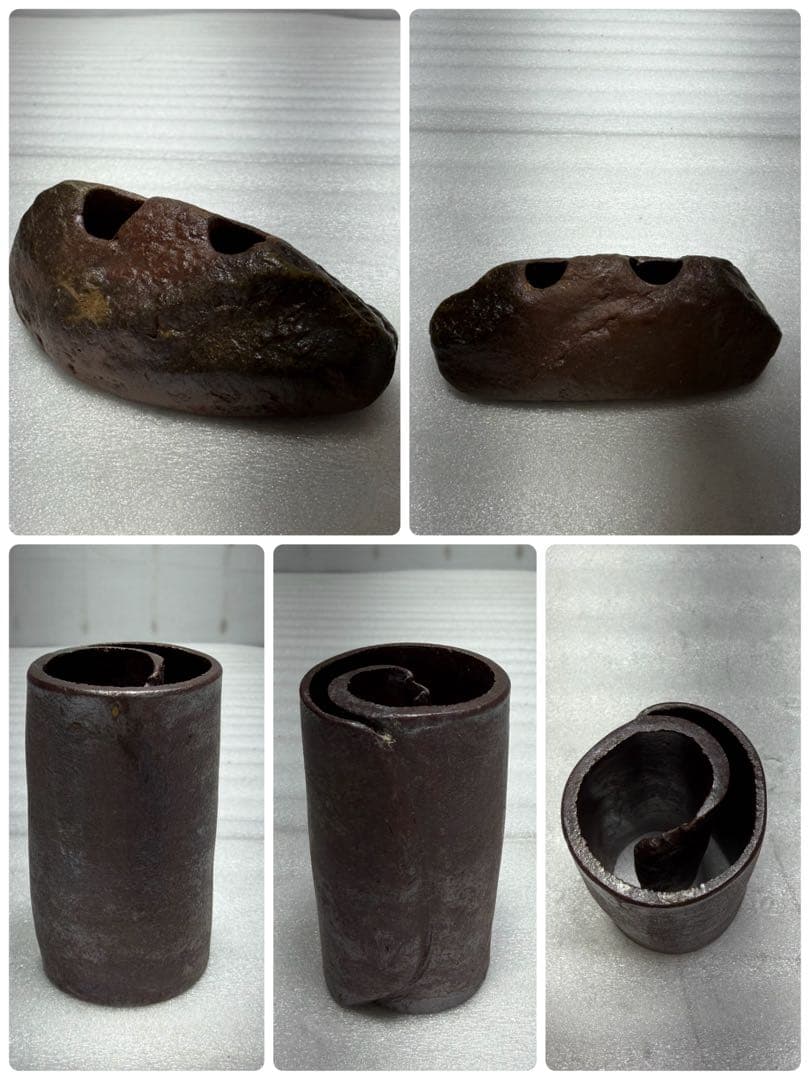 備前焼 大皿等 作者不明 登り窯 8点セット