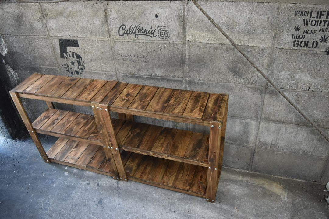 【送料無料】男前インテリア　茶色　インダストリアル　男前　ハンドメイド　6022