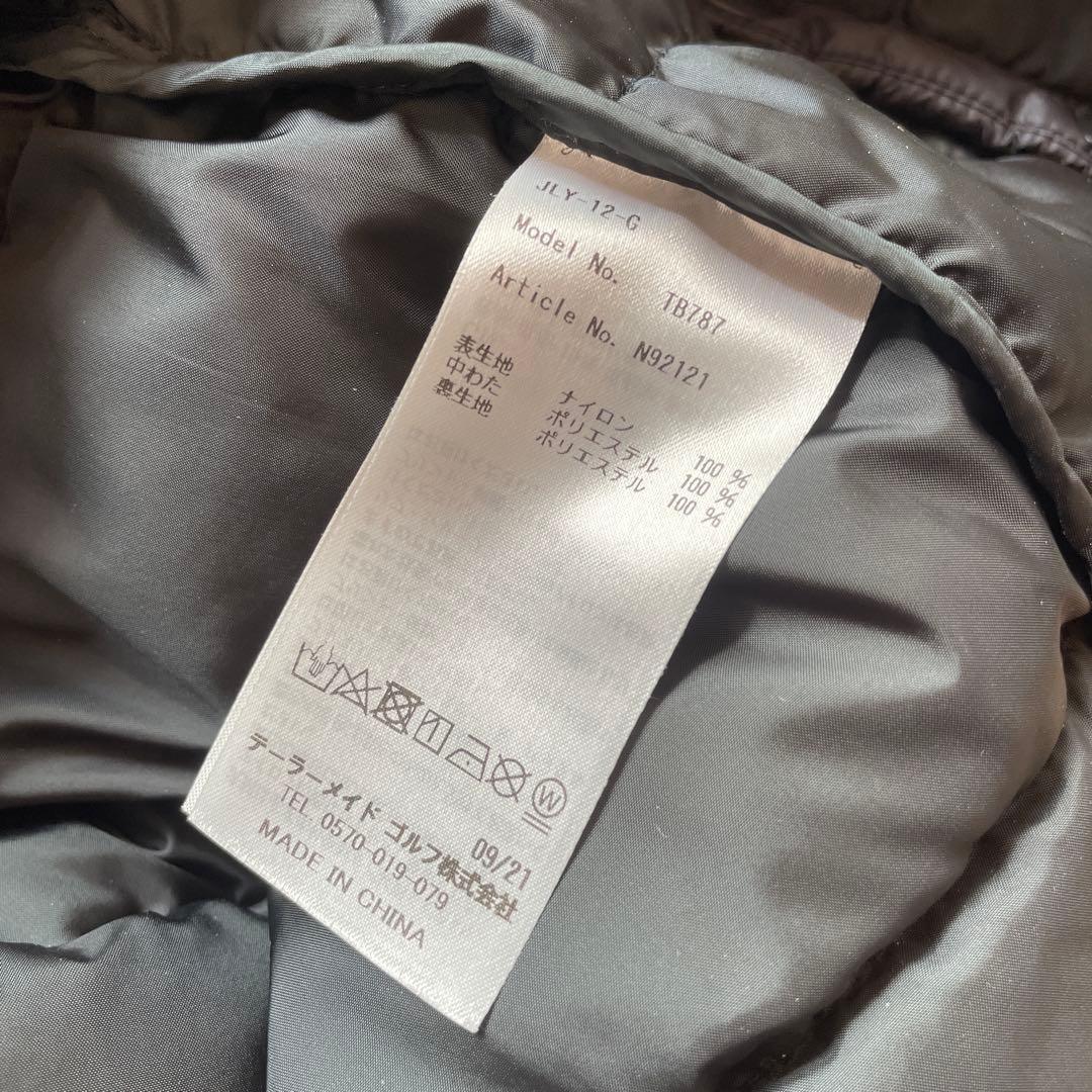 ゴルフウェア【TaylorMade】インサレーションコート　中綿ロングコート　黒