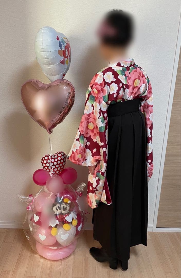 Catherine Cottage 濃紅椿花盛り 着物ドレス　袴