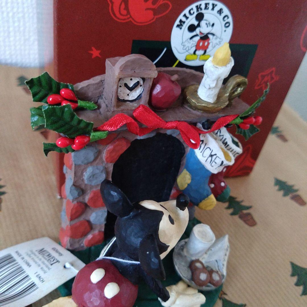 ミッキーマウス 　フィギュア　 陶器製　MIDWEST　クリスマス　箱あり