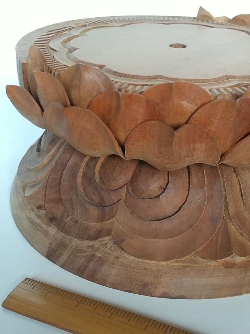 円台座のみ #490 ◆白檀 木彫 仏像