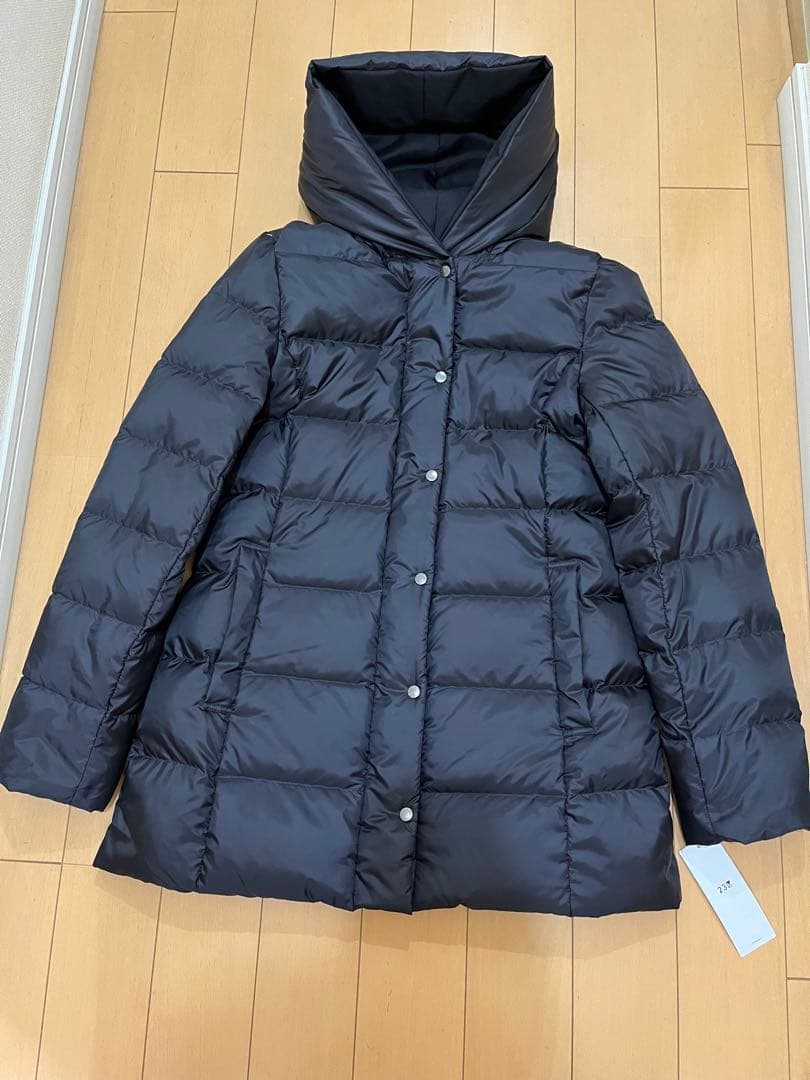 23区新品【洗える】シレータフタ ショート ダウンコート34