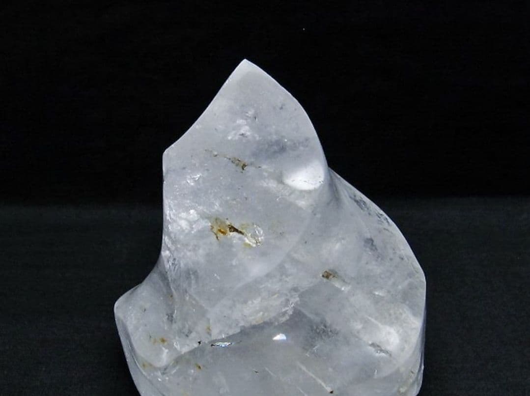 ヒマラヤ水晶 炎（フレイム） ポリッシュ 置物[T653-3775]