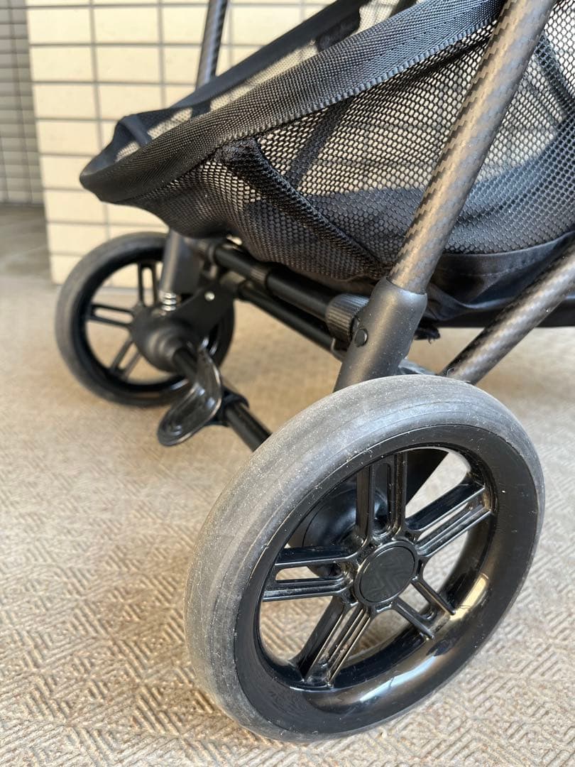 【美品】cybex サイベックス ベビーカー　メリオカーボン ムーンブラック