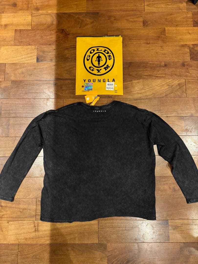 GOLD'S GYM YLA ブラック長袖カットソー