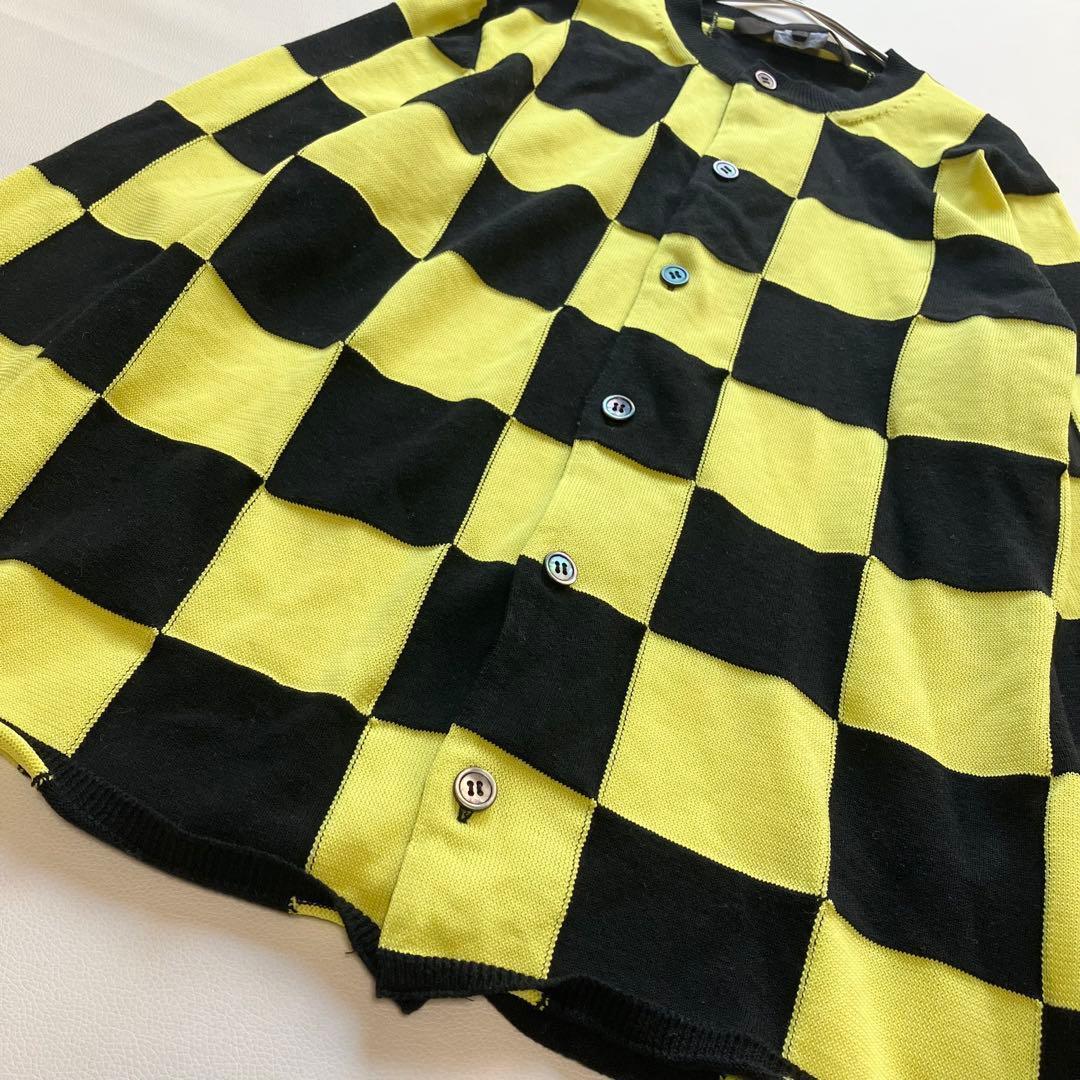 希少美品 コムデギャルソンオムプリュス ブロックチェック カーディガン 2013