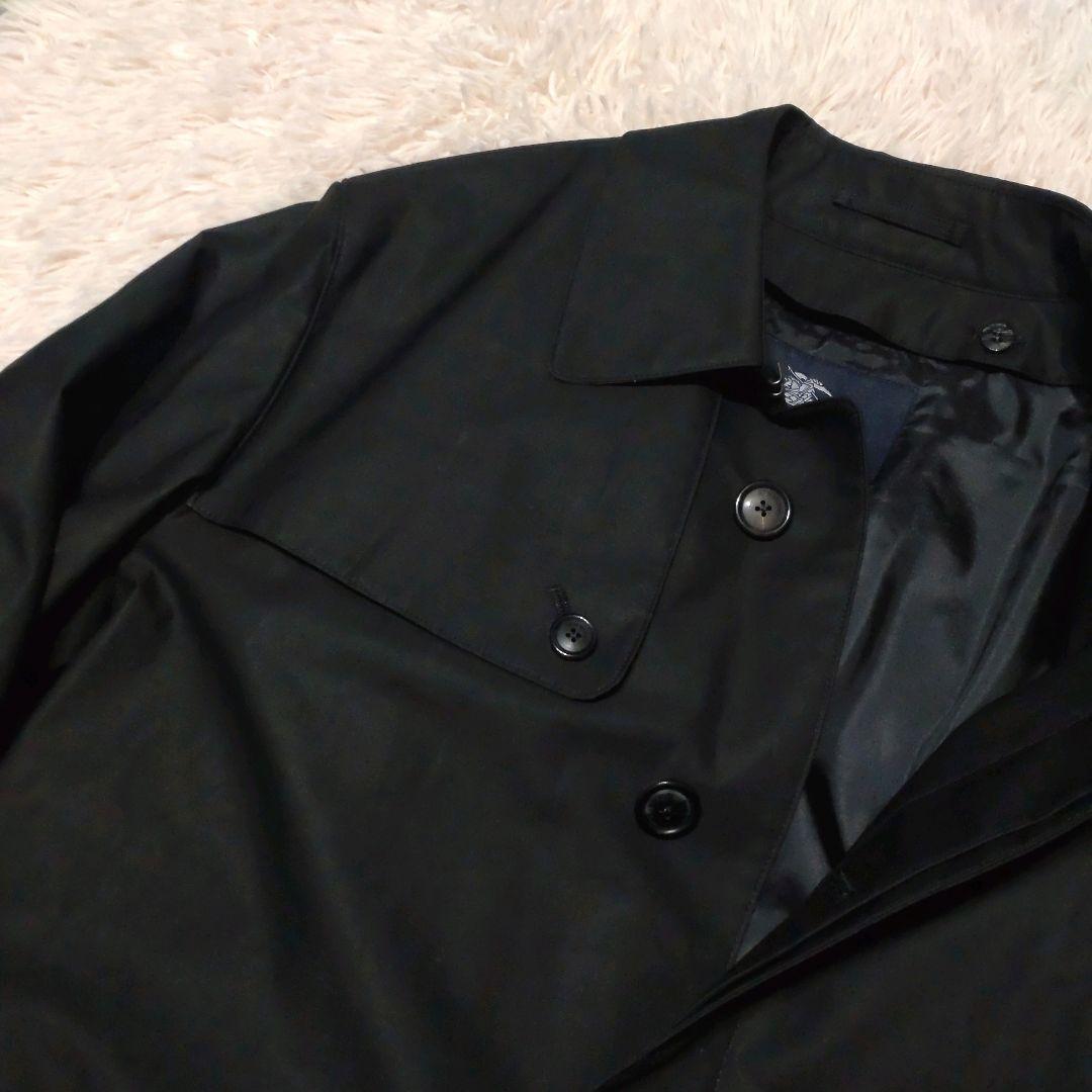 ✨極美品【BURBERRY】メンズ/ライナー付/トレンチコート/大きめ/XL/黒