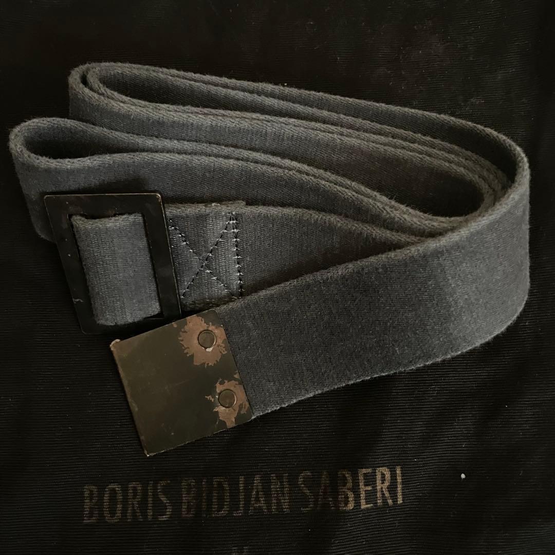 新品未使用Boris Bidjan Saberi グレー ベルト 収納袋付き