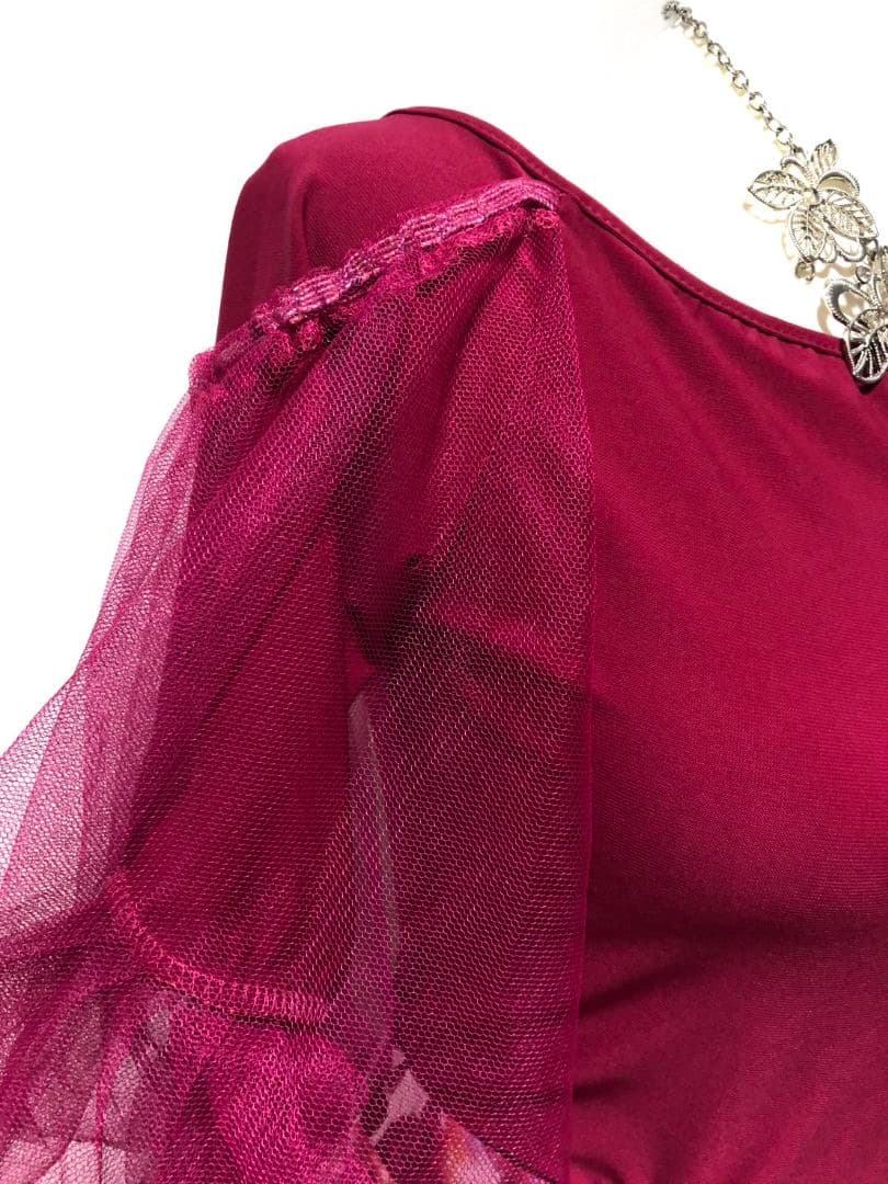 社交ダンス練習着レッスン着パーティChacott花柄スカートドレストップスおまけ