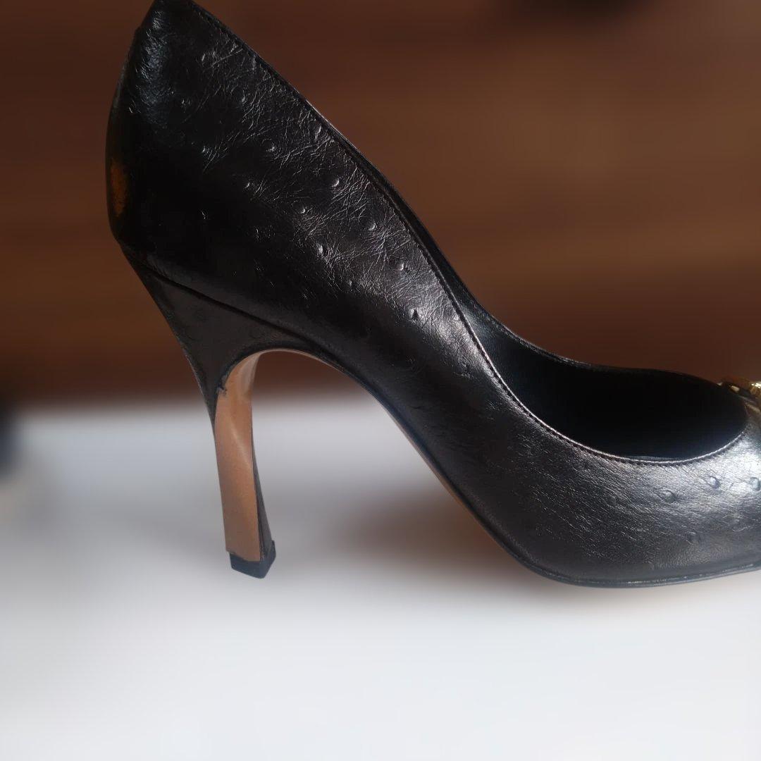 Christian Dior 　 オーストリッチパンプス