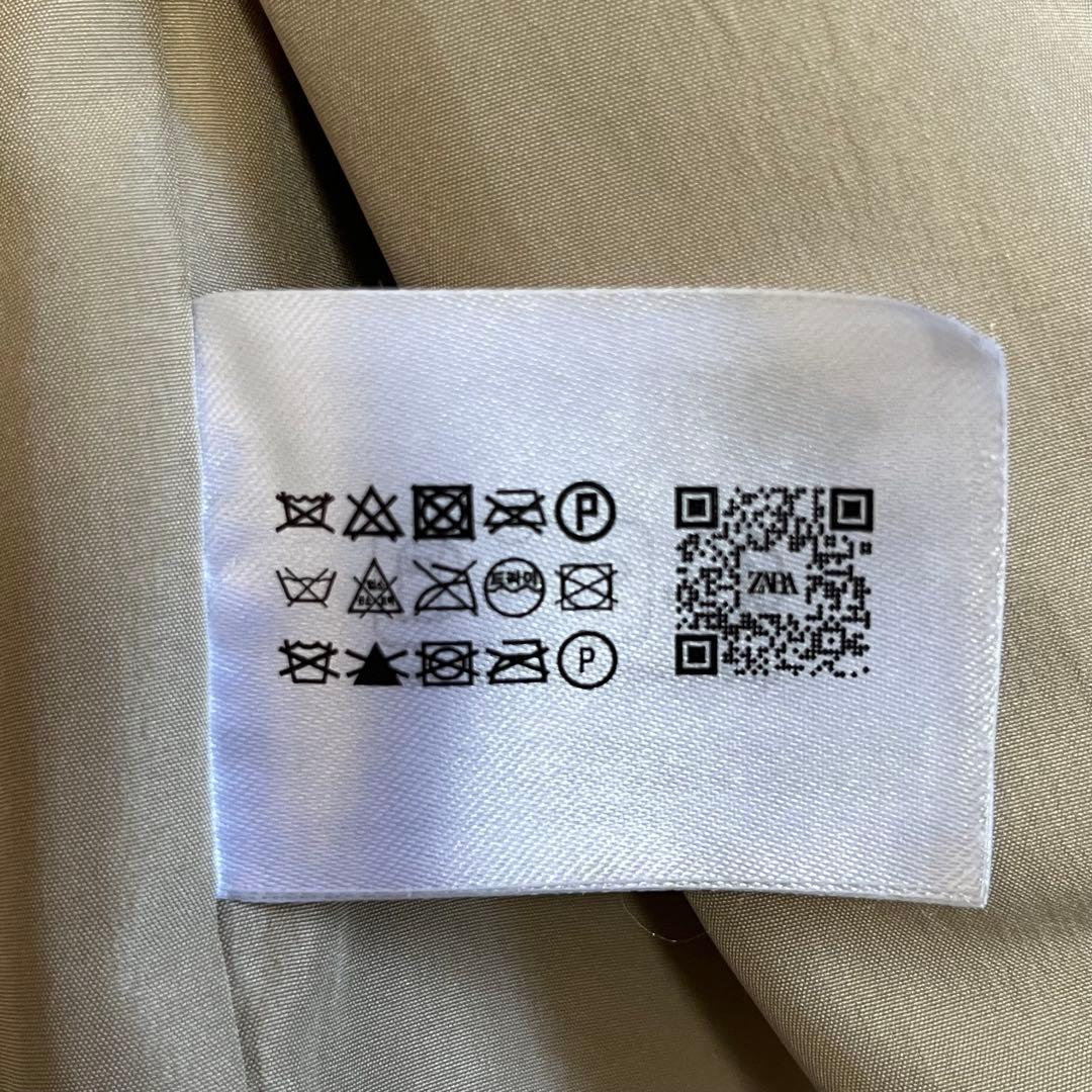 【美品】ザラ エクストラロングフェイクボアコート ダブルブレスト Sサイズ