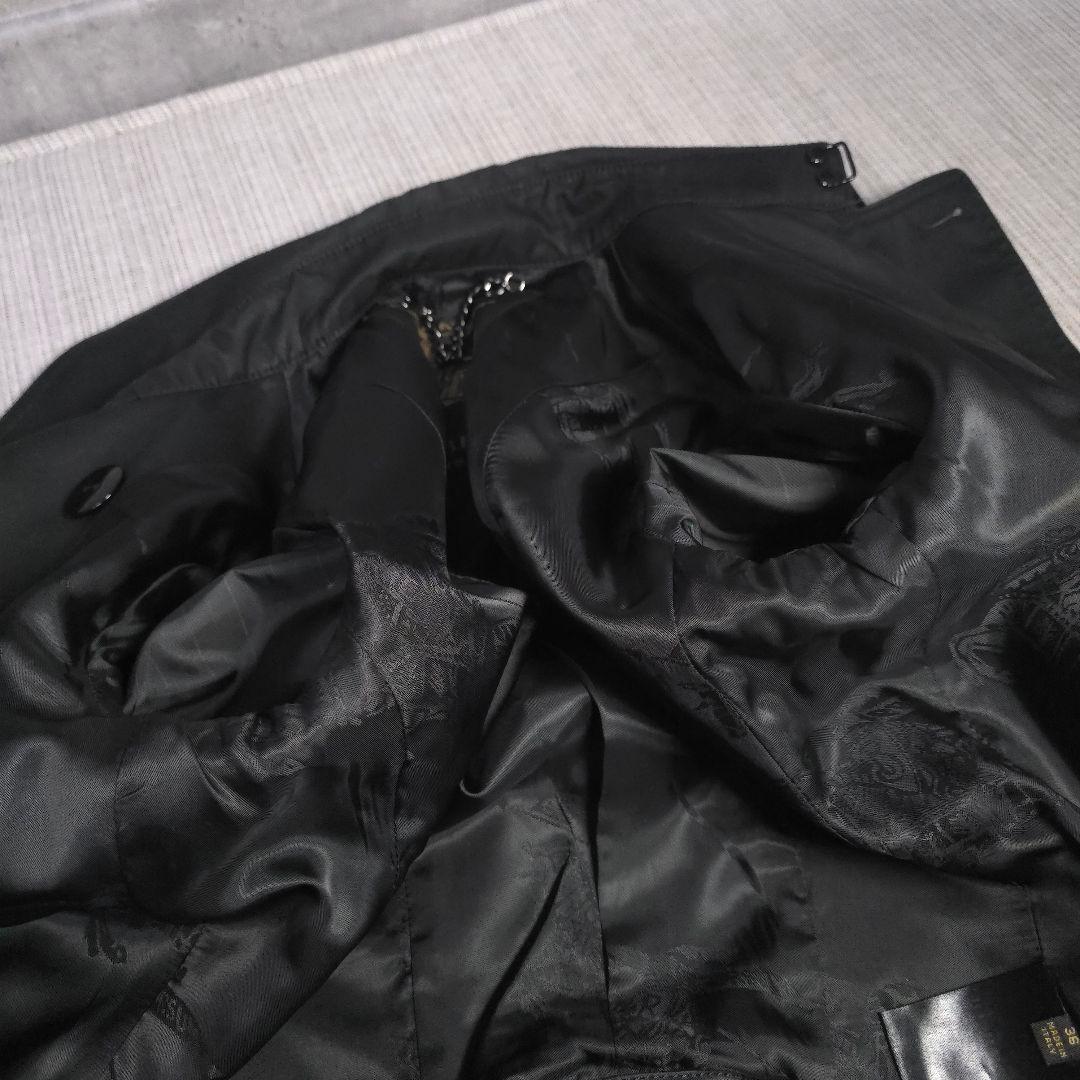 バーバリー　BURBERRY　トレンチコート　ブラック　Aライン