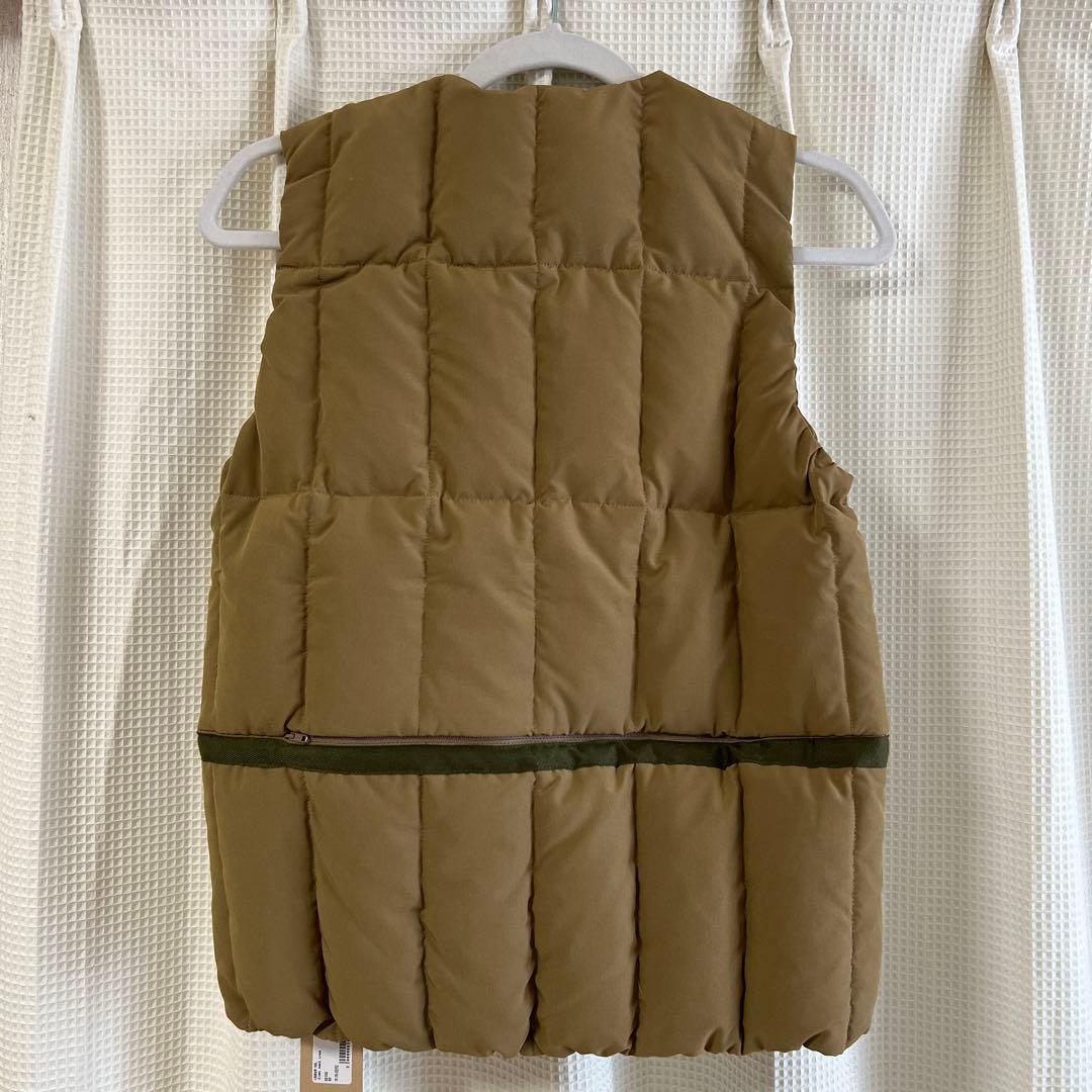 クオドロ quadro ダウンベスト ベージュ XS