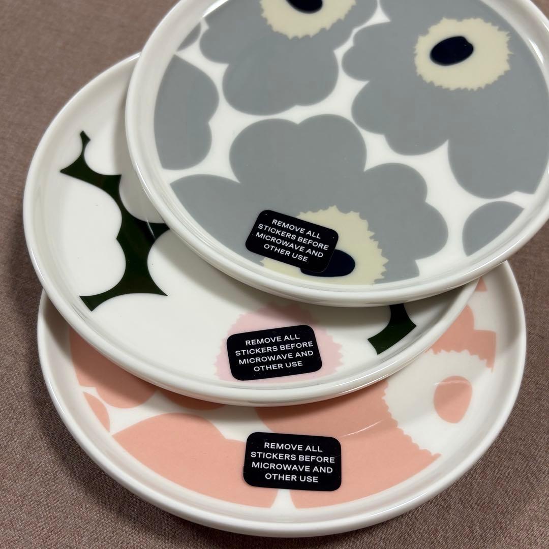 マリメッコ【marimekko】　plate 13.5 cmプレート３枚セット