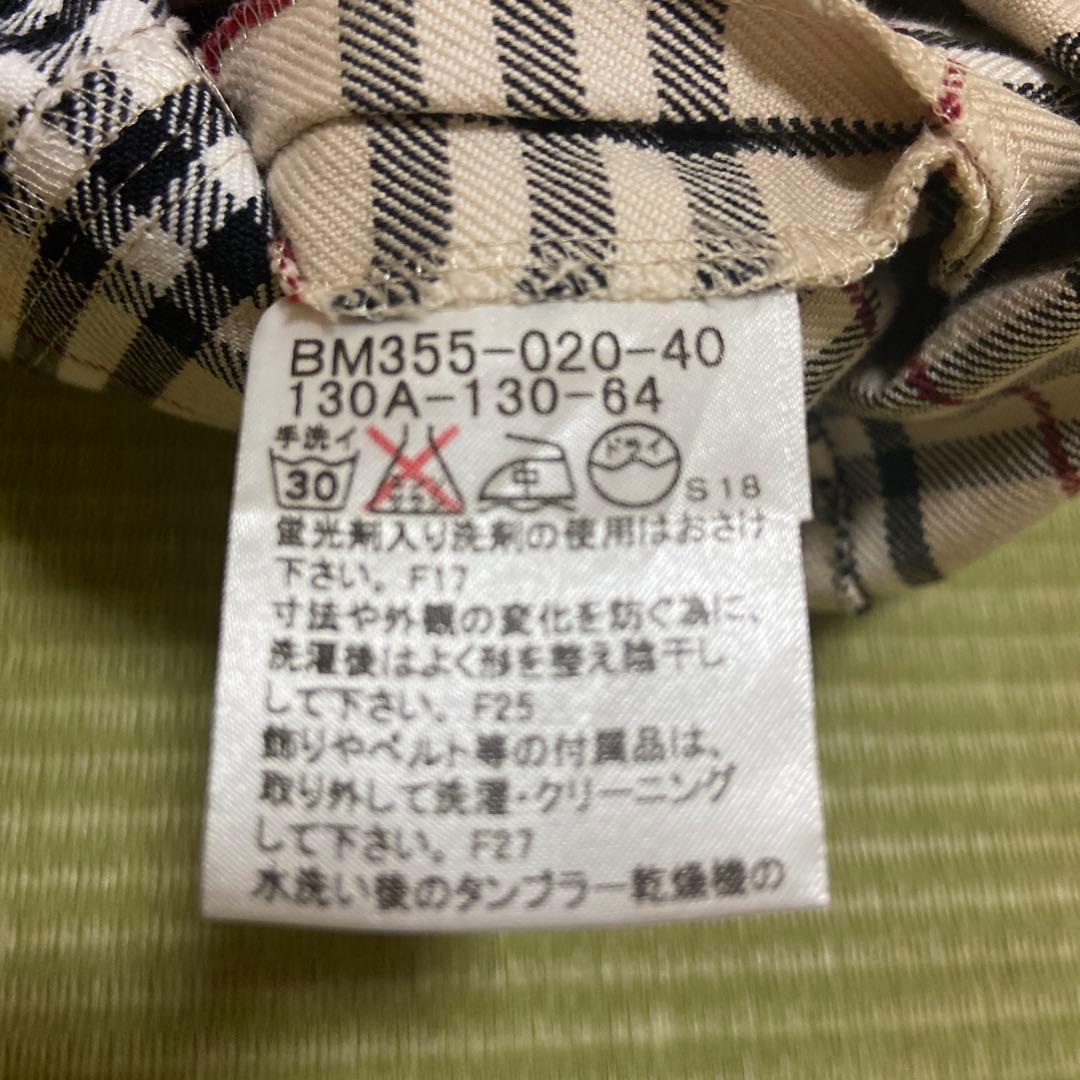 BURBERRY チェック柄 半袖ワンピース 130A