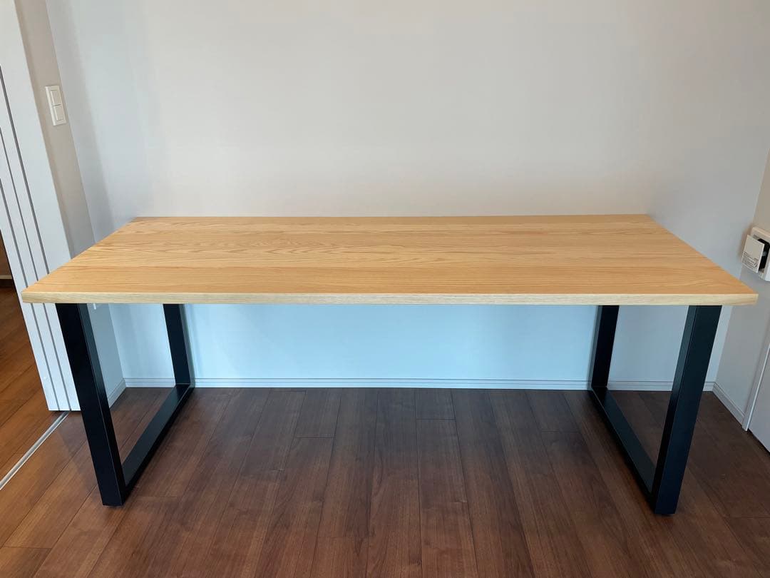 【chom kame】テーブル 無垢 ホワイトアッシュ180cmx70cm