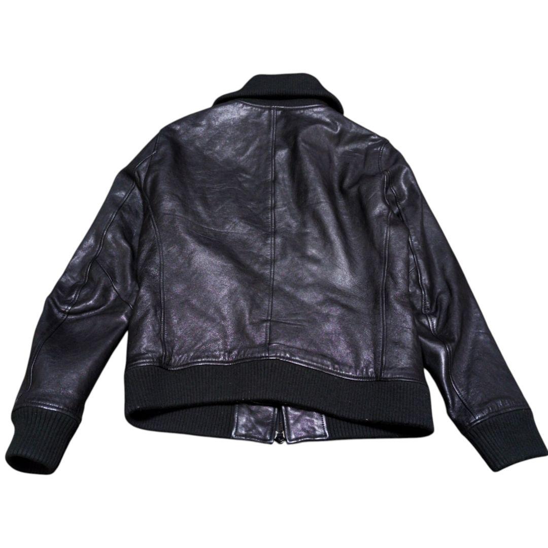 ナノユニバース ドンキーカラー WASHED レザージャケット ゴートレザー