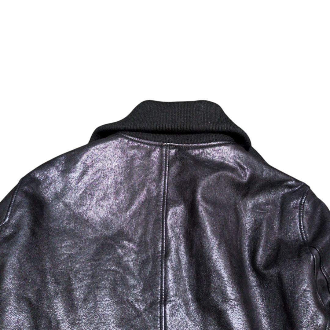 ナノユニバース ドンキーカラー WASHED レザージャケット ゴートレザー