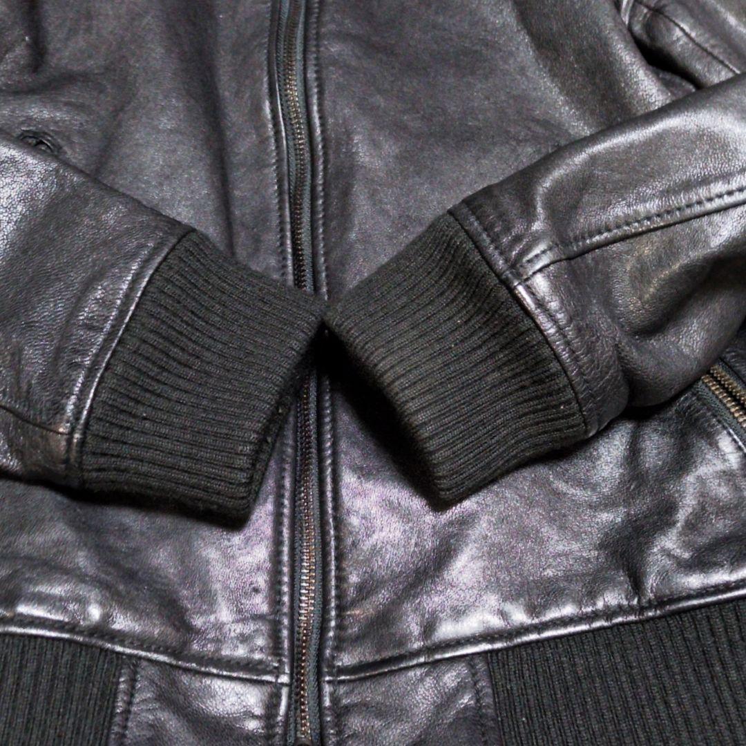 ナノユニバース ドンキーカラー WASHED レザージャケット ゴートレザー