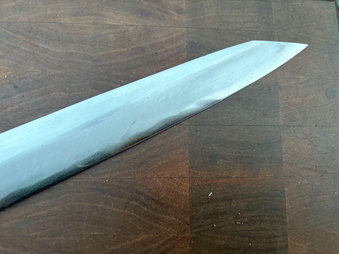 正本総本店　玉白鋼　切付　柳刃　300mm 尺　包丁　和包丁　研ぎ済　八角水牛柄