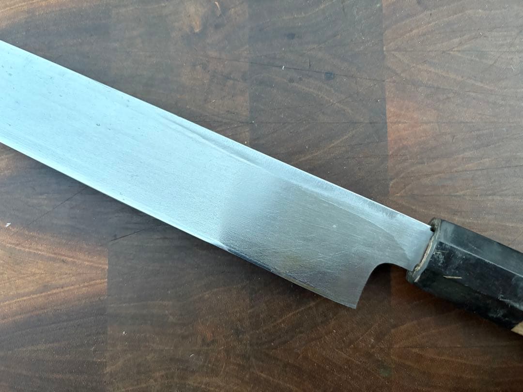 正本総本店　玉白鋼　切付　柳刃　300mm 尺　包丁　和包丁　研ぎ済　八角水牛柄