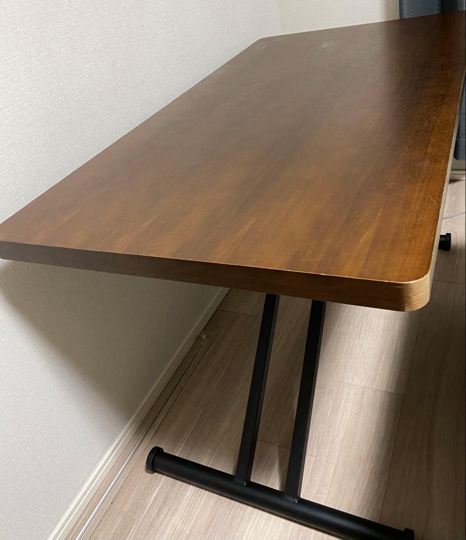 昇降テーブル 筑波産商 キャスター付 昇降式ダイニングテーブル センターテーブル