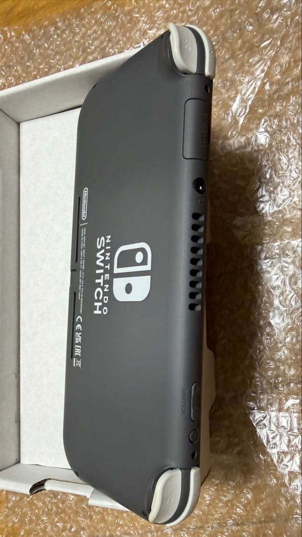 超美品Nintendo Switch Liteのグレー本体と充電器、箱