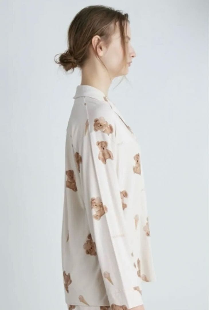 新品　完売品　限定　ジェラートピケ　パジャマ　長袖　上下セット　ベア　くま