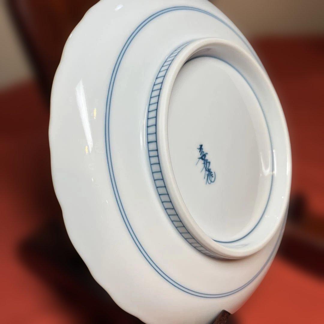 館林喜助工房「染付麦絵皿五枚揃え」