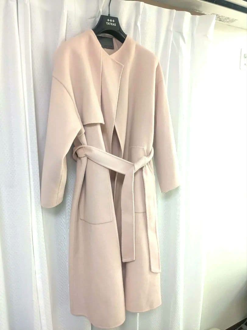 美品【uncrave】アンクレイブ ピンク ロングコート