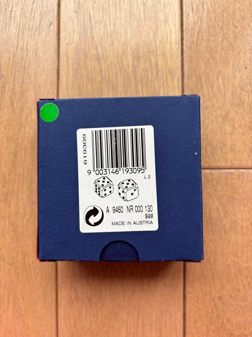 スワロフスキー　サイコロ　赤セット　Swarovski Dice Set