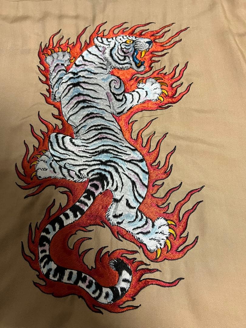 WACKO MARIA ワコマリア　ティムリーハイ　長袖　虎　刺繍