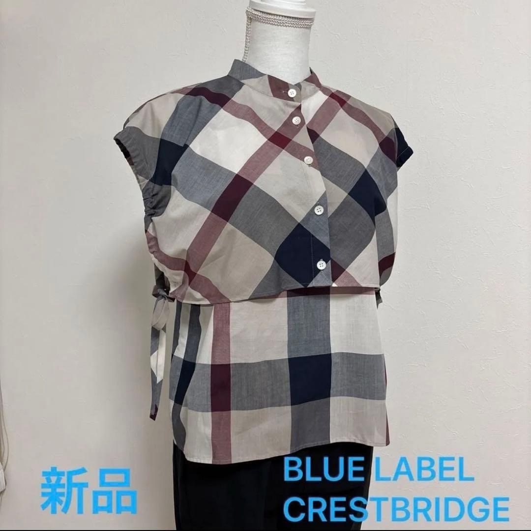 【新品】ブルーレーベル クレストブリッジチェッククールドライブラウス