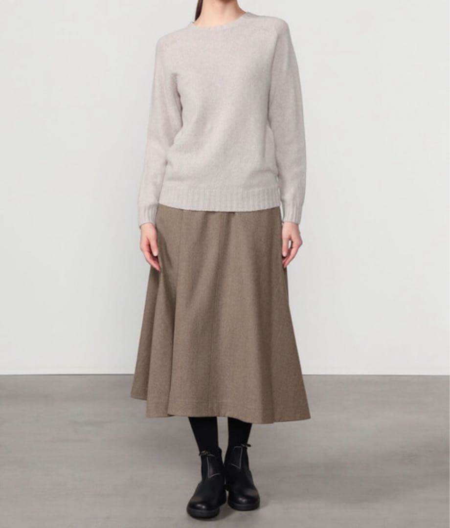 b1775＊新品 ルグラジック ウールブレンド フレアスカート bshop